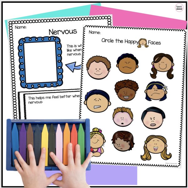 Resource image for identifying emotions worksheets for preschoolers