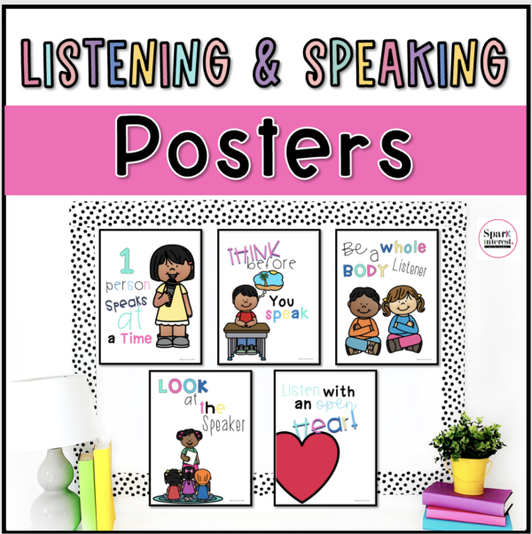 Cover image for rules for listening and speaking posters