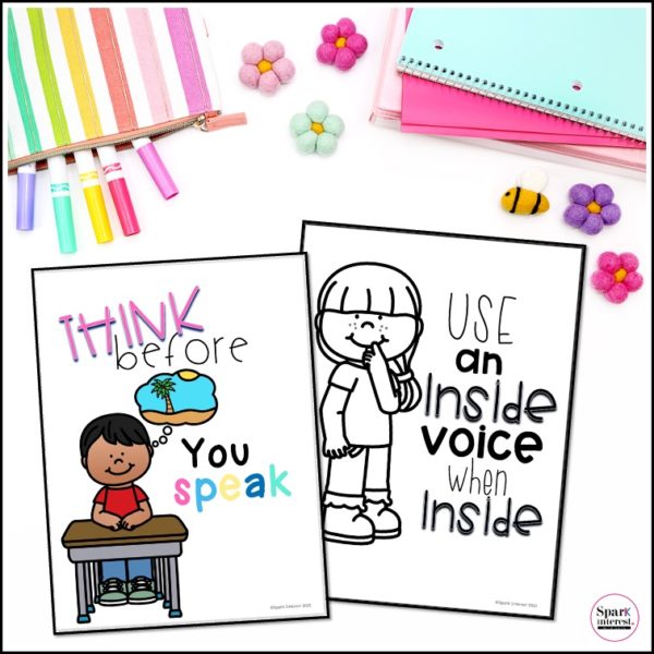 Images for listening and speaking posters for preschoolers