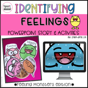 Cover image for identifying feeling monsters powerpoint story and activities