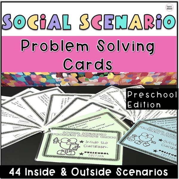 Cover image for social scenario problem solving task cards