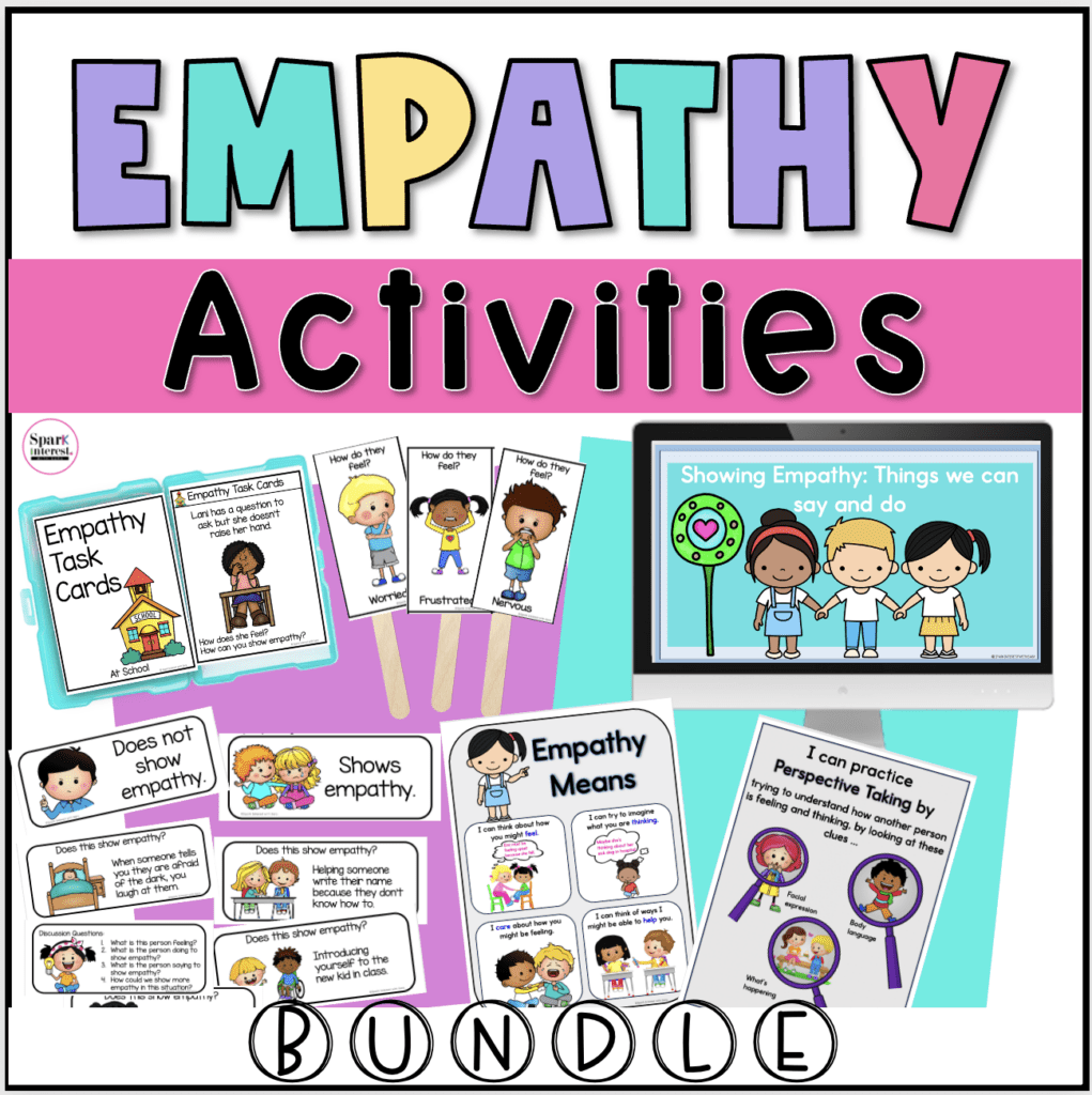 Are you looking for empathy building activities for preschoolers that will help develop your pre-k, preschool or kindergarten students' abilities to see things from the point of view of others and support them as they develop actions and words to show empathy to others?