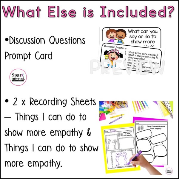 Image for empathy sorting activity resource