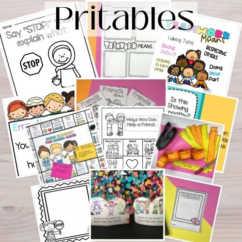 Image of printable for activities on friendship for preschoolers