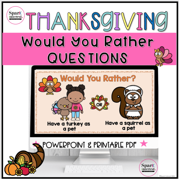 Cover image for thanksgiving would you rather activity