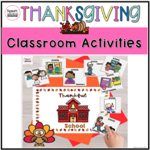 Product cover image for thanksgiving classroom activities
