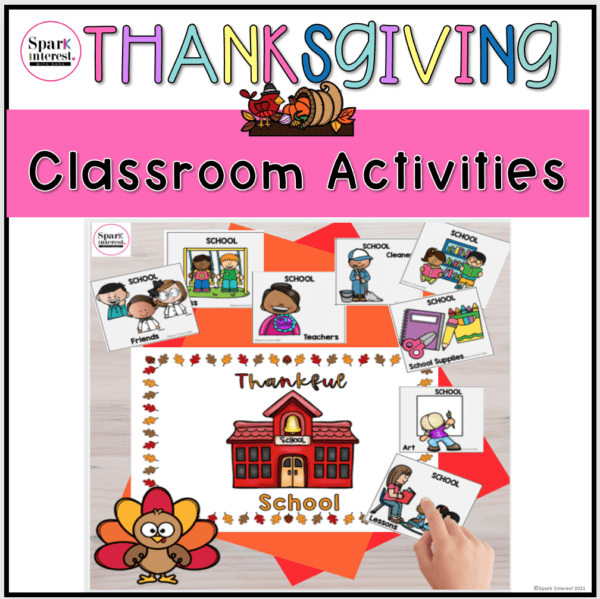Product cover image for thanksgiving classroom activities