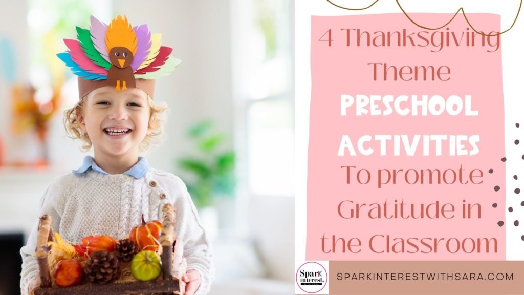 Cover image for thanksgiving theme preschool activities