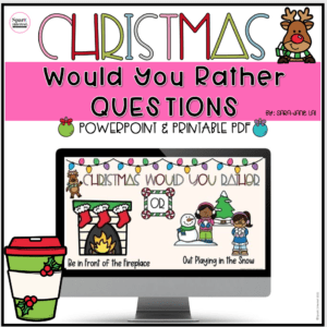 Cover image for Christmas Would You Rather Questions for Kids