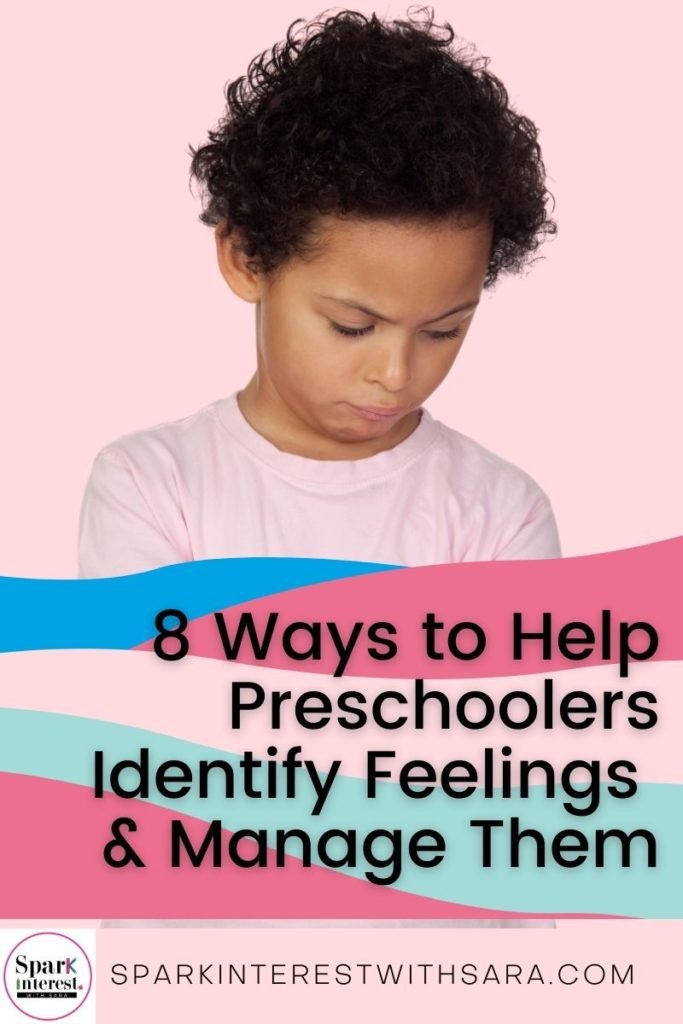 Cover image for blog post about helping preschoolers identify feelings and manage them