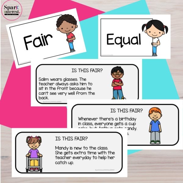 Image for equal vs fair scenarios