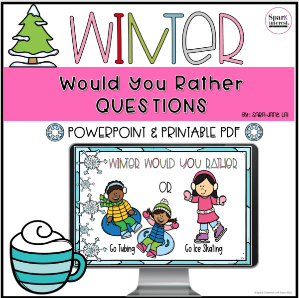 Cover image for Winter themed Would you rather questions