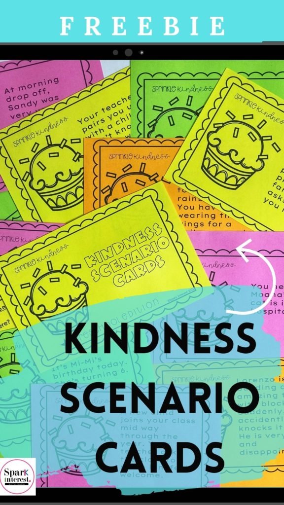 Image for Kindness scenario cards freebie