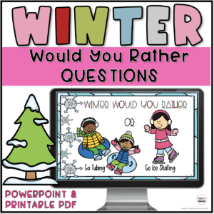 Cover image for winter would you rather questions for kids