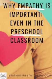 Blog image for why empathy is important in the preschool classroom