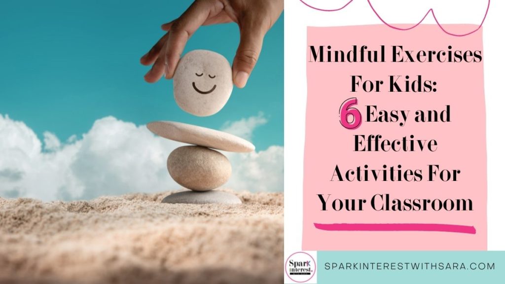 Blog post cover image for mindful exercises for kids