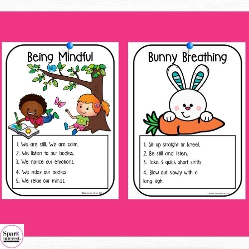 Image for posters for mindful exercises for kids