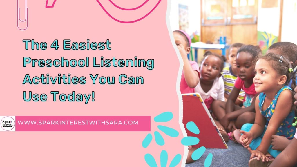 Blog post image for preschool listening activities
