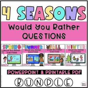 Cover image for 4 seasons would you rather questions bundle