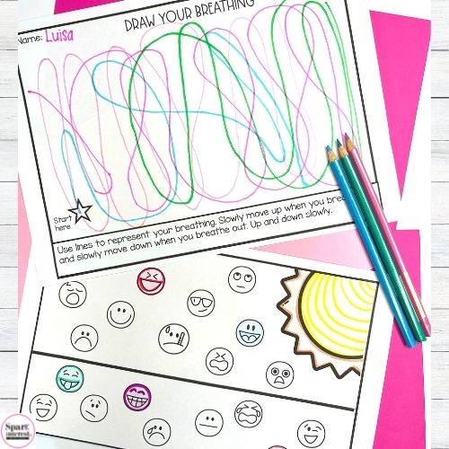 Image for mindfulness calming for kids sheets