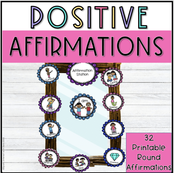 Cover image for positive affirmations for preschoolers