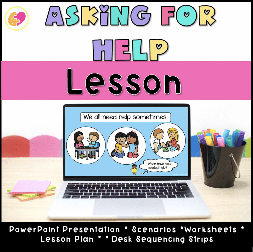 Cover image of Asking for Help Lesson for Preschoolers