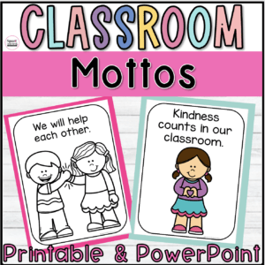 Cover image for classroom mottos for preschool