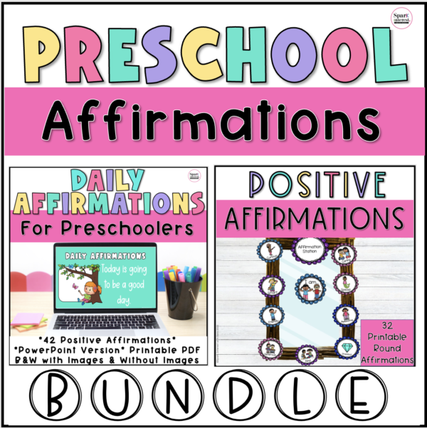 Cover image for preschool affirmations bundle