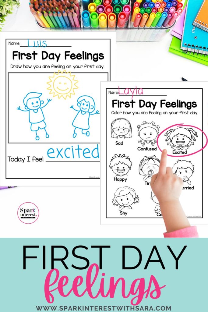 Image for first day feelings resource
