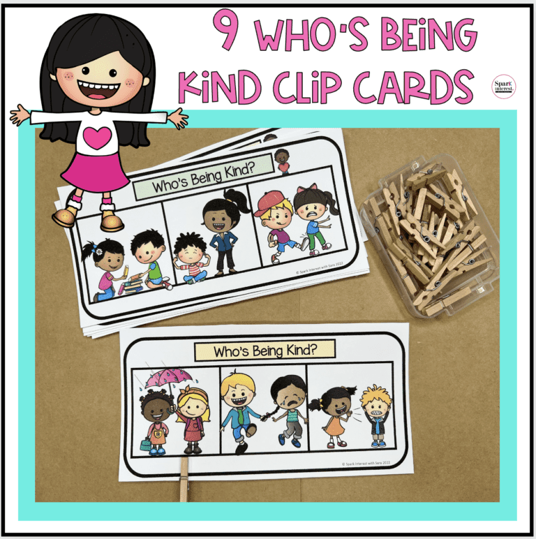 Kindness Clip Cards - Spark Interest with Sara