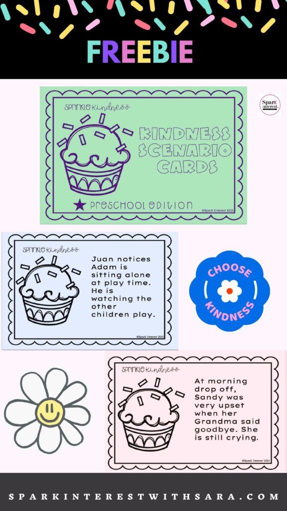 Image for kindness scenario cards freebie