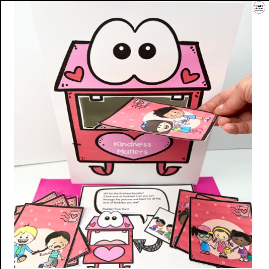 Preview image for kindness activity monster sort