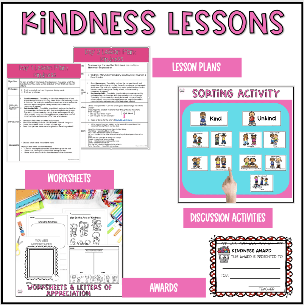 Kindness Activities for Preschoolers | BUNDLE - Spark Interest with Sara