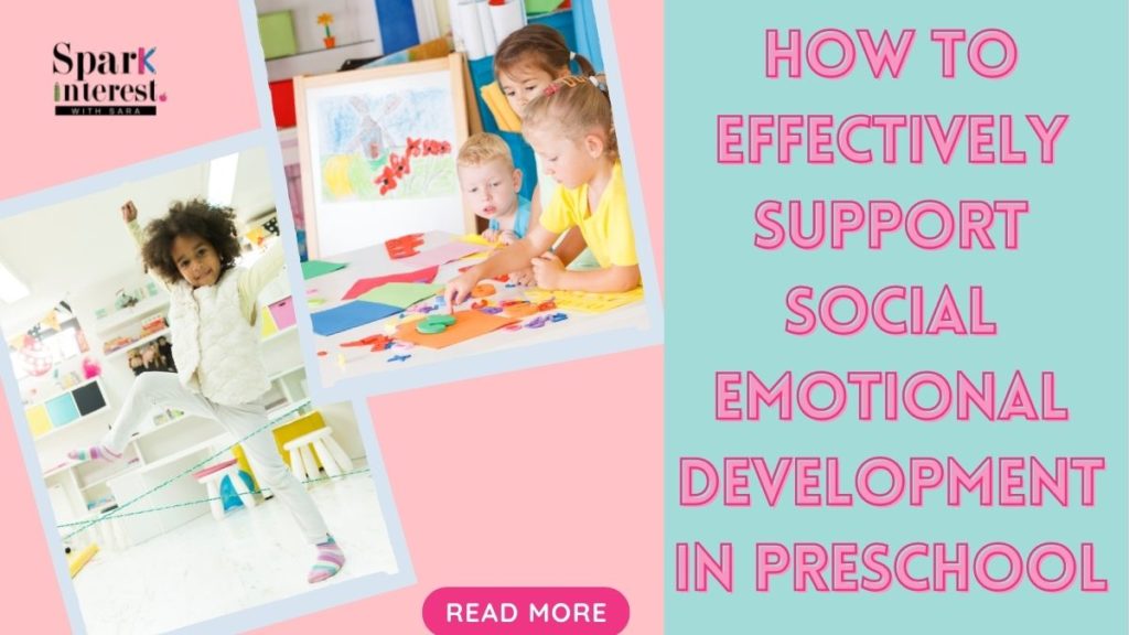 Blogpost title image for social emotional development in preschool