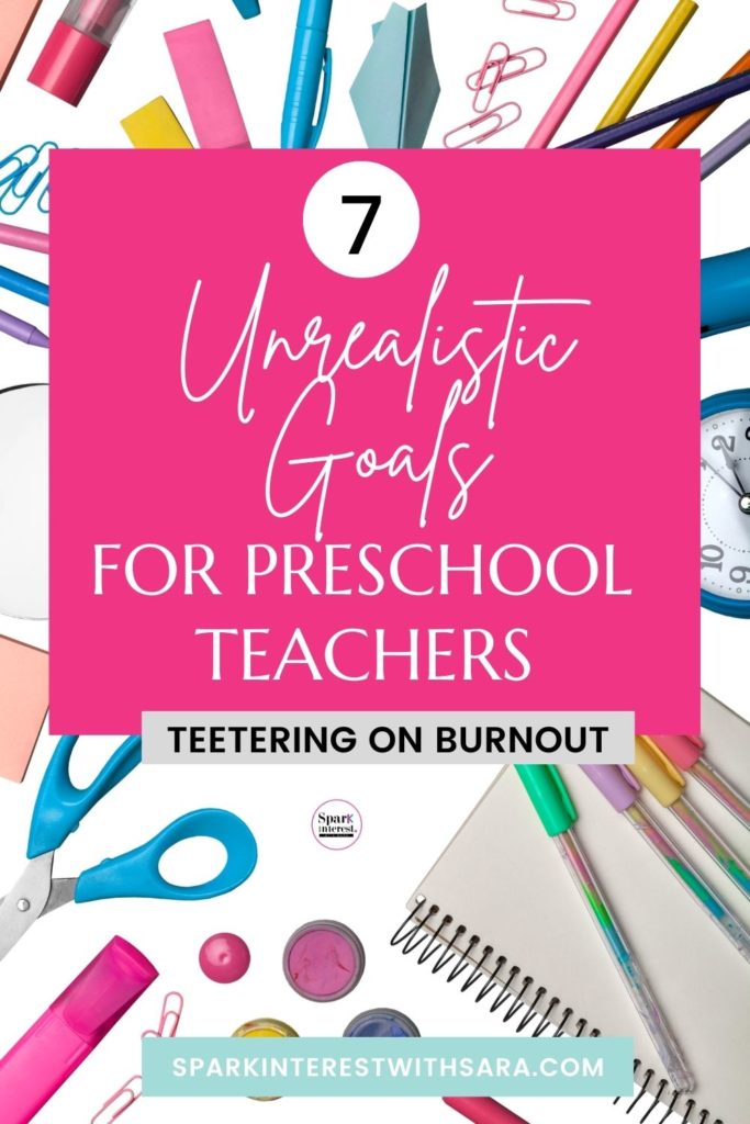 blog image for goals for a preschool teacher