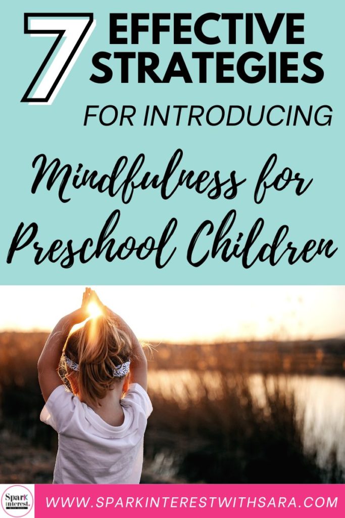Blog title image for mindfulness for preschool children