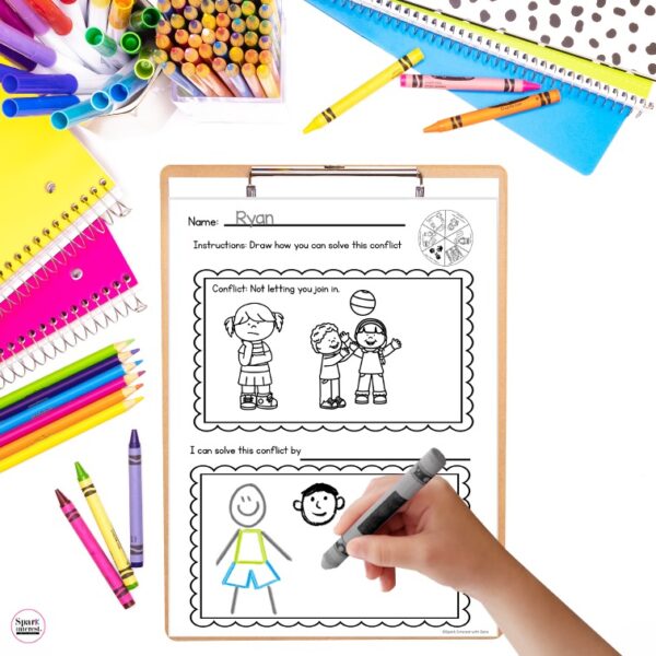 Image for conflict resolution for kids worksheets