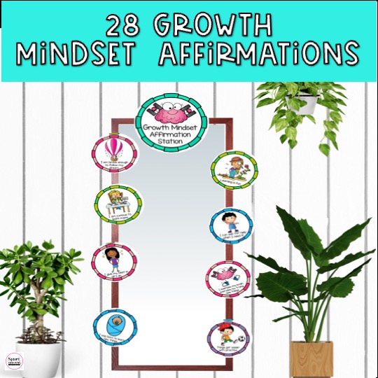 Image of growth mindset affirmation station