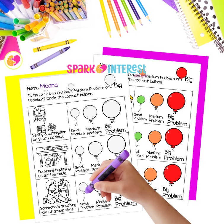 image of size of the problem worsheets
