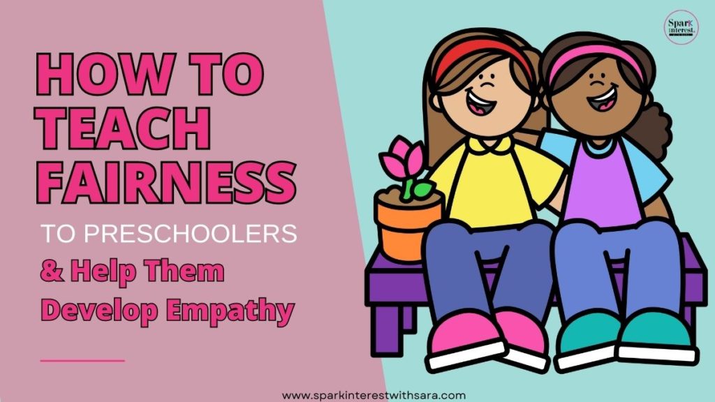 Blog post image for how to teach fairness to preschoolers