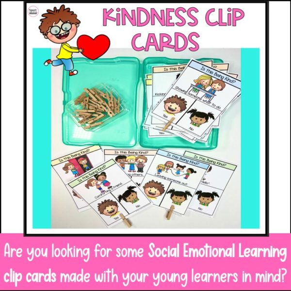 Social emotional learning clip cards photo