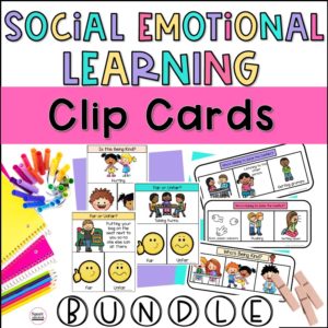 Social emotional learning clip cards cover