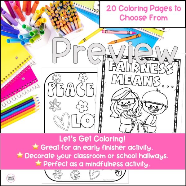 Fairness coloring page image