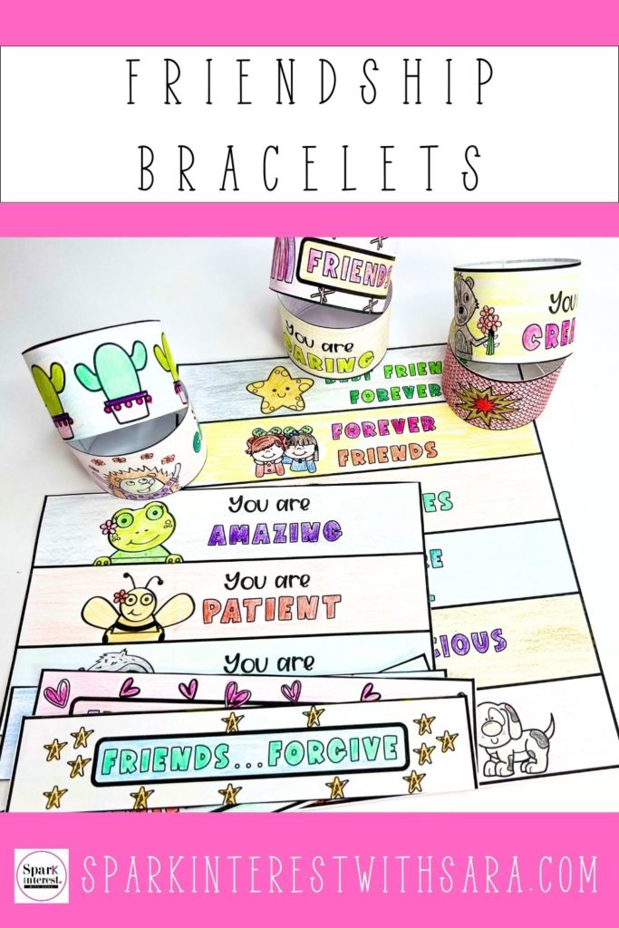 Image of friendship bracelets for preschoolers