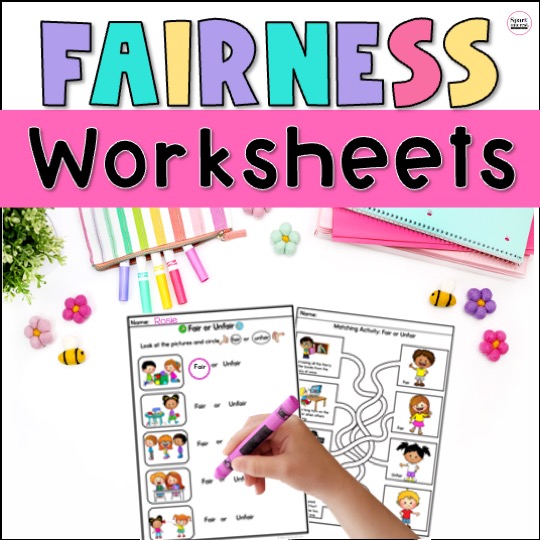 Fairness worksheets cover image