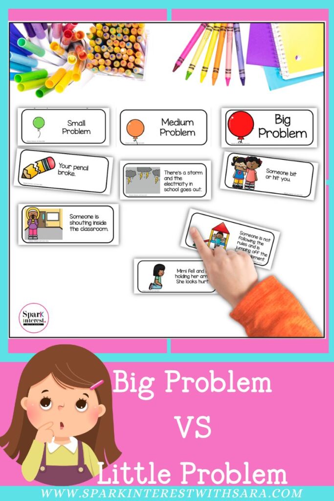 Image of big problem- little problem resource for preschoolers