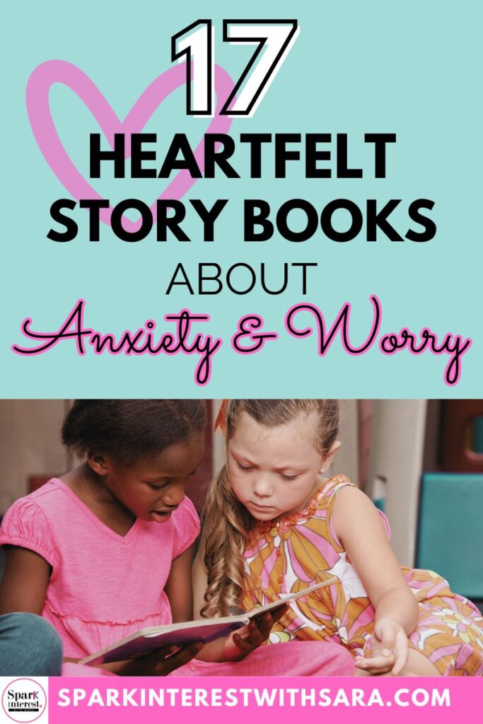 Blog title image for story books about anxiety