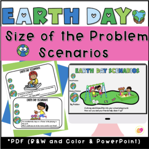 Earth day big problem little problem scenarios cover iamge