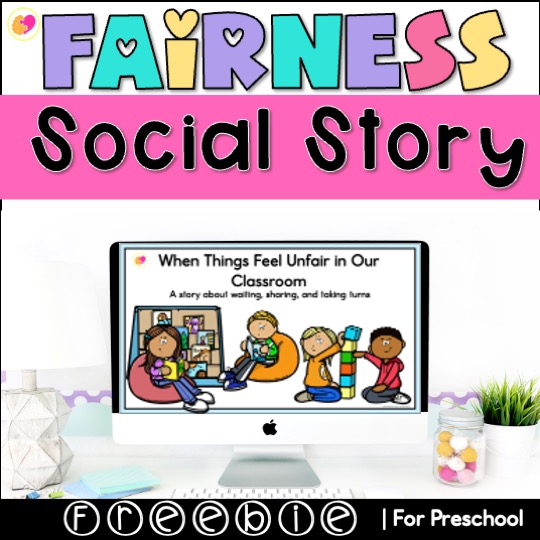 Image of free fairness social story for preschool