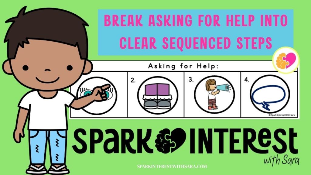 Image of sequencing strips for asking for help